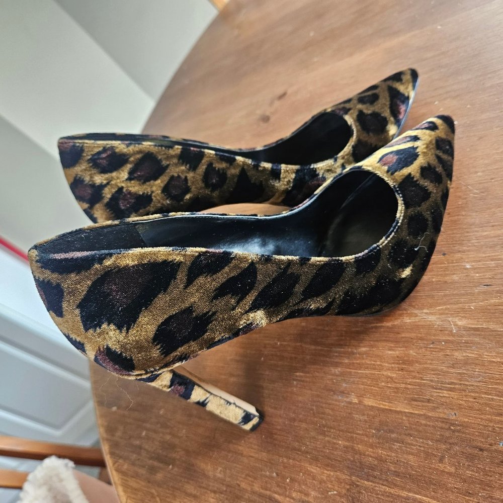 Faux pony skin animal print Nine West Heels